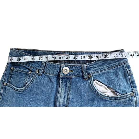 Levi Strauss Signature Blue Denim Womens 18 1/2 Plus Stretch Bootcut Jeans - Picture 3 of 7